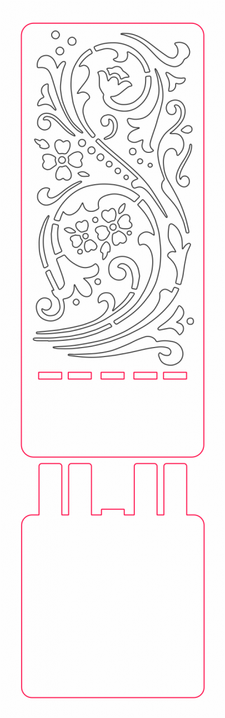 Base para celular «Naturaleza» — vector para corte CNC