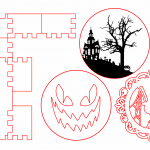 Portavasos "Halloween" - Vector descarganle para corte CNC y grabado laser gratis | Stanser
