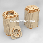 Salero y Pimentero - Vector descarganle para corte CNC y grabado laser gratis | Stanser