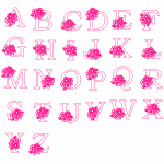 Abecedario de flores - Vector descarganle para corte CNC y grabado laser gratis | Stanser
