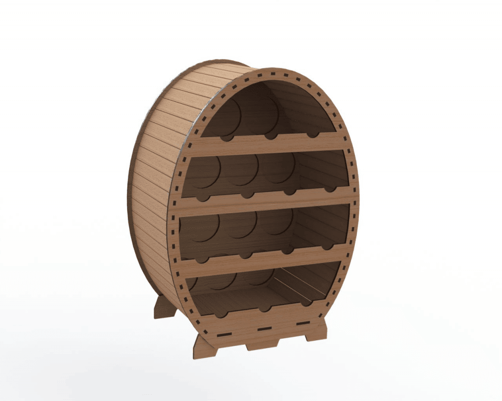 Cava oval — vector para corte CNC