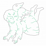 Angelina volando - Vector descarganle para corte CNC y grabado laser gratis | Stanser