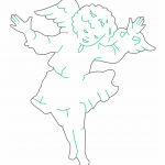 Angelina bailando - Vector SVG DXF para CNC Router y Laser CO2 - Descargable gratis | Stanser