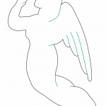 Ángel en plegaria 2 - Vector SVG DXF para CNC Router y Laser CO2 - Descargable gratis | Stanser