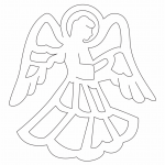 Ángel de perfil - Vector SVG DXF para CNC Router y Laser CO2 - Descargable gratis | Stanser