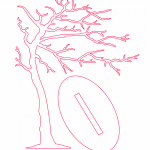 Árbol 4 - Vector descarganle para corte CNC y grabado laser gratis | Stanser