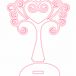 Árbol 7 - Vector descarganle para corte CNC y grabado laser gratis | Stanser