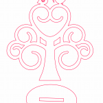 Árbol 8 - Vector descarganle para corte CNC y grabado laser gratis | Stanser