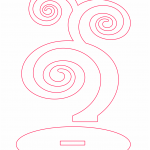 Árbol 9 - Vector descarganle para corte CNC y grabado laser gratis | Stanser