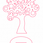 Árbol de círculos - Vector descarganle para corte CNC y grabado laser gratis | Stanser