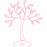 Árbol 20 - Vector descarganle para corte CNC y grabado laser gratis | Stanser
