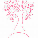 Árbol de poco follaje - Vector descarganle para corte CNC y grabado laser gratis | Stanser