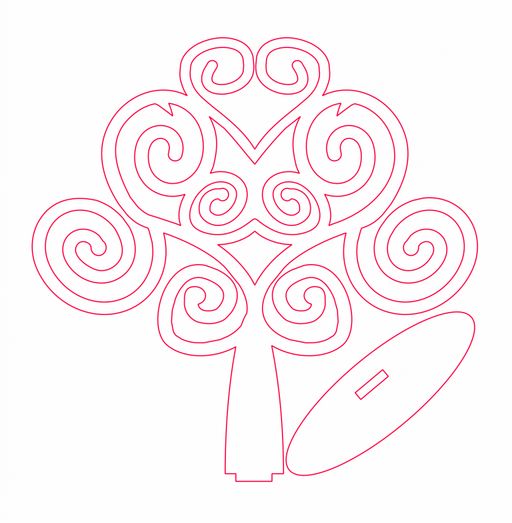 Árbol 23 — vector para corte CNC