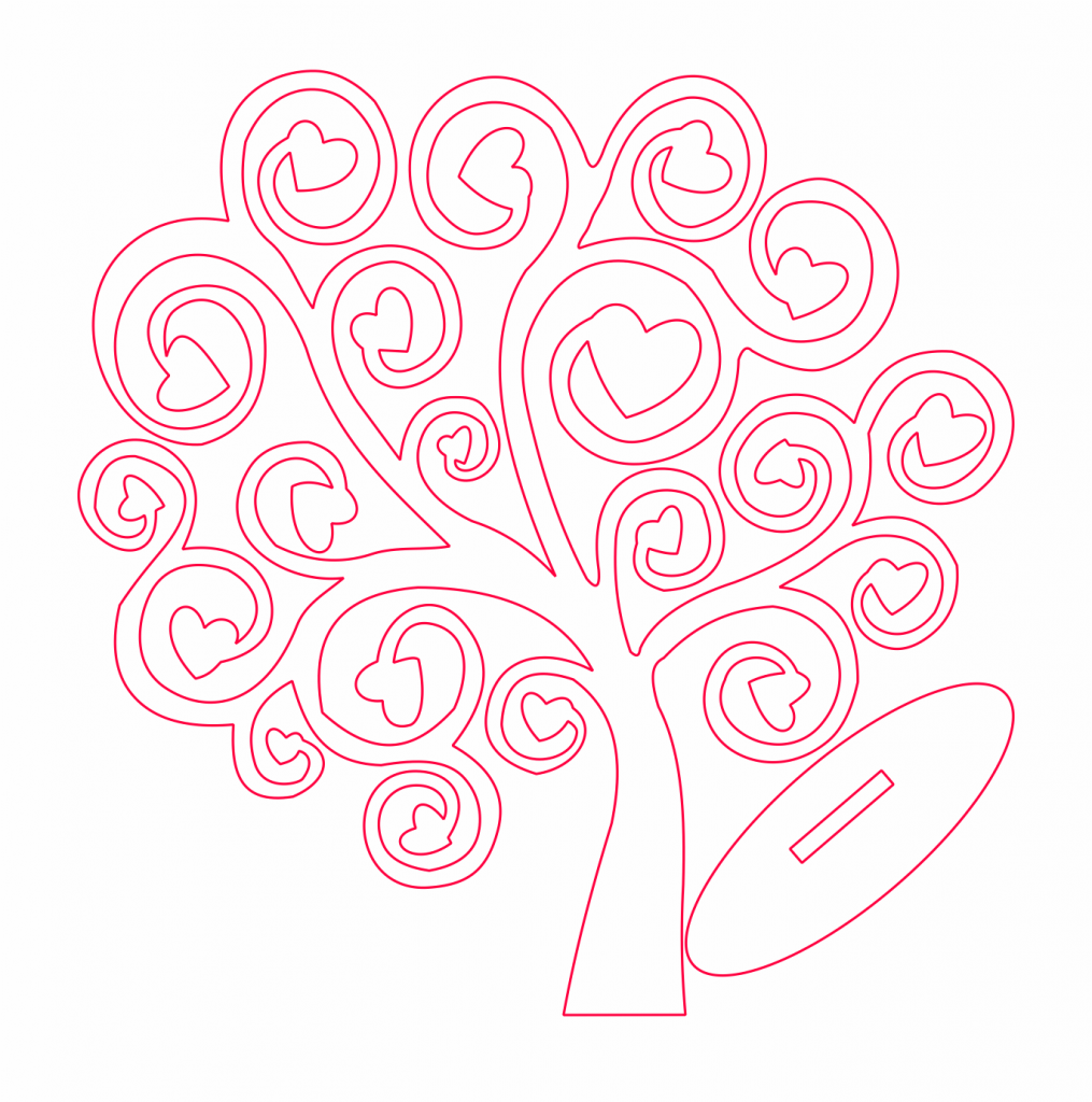 Árbol 24 — vector para corte CNC