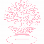 Árbol 28 - Vector descarganle para corte CNC y grabado laser gratis | Stanser