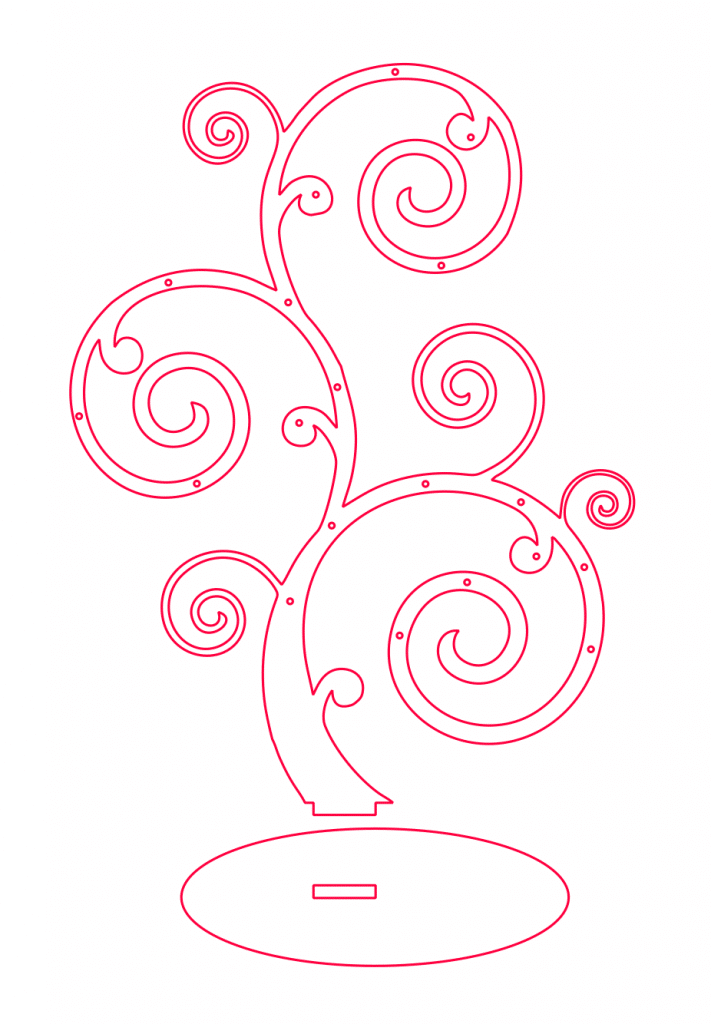 Árbol 29 — vector para corte CNC