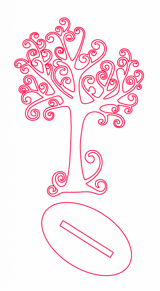 Árbol para joyería 2 — vector para corte CNC