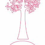 Decoración de mesa "Árbol" - Vector descarganle para corte CNC y grabado laser gratis | Stanser