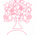 Árbol con ave - Vector descarganle para corte CNC y grabado laser gratis | Stanser
