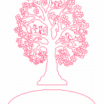 Árbol 2 - Vector descarganle para corte CNC y grabado laser gratis | Stanser