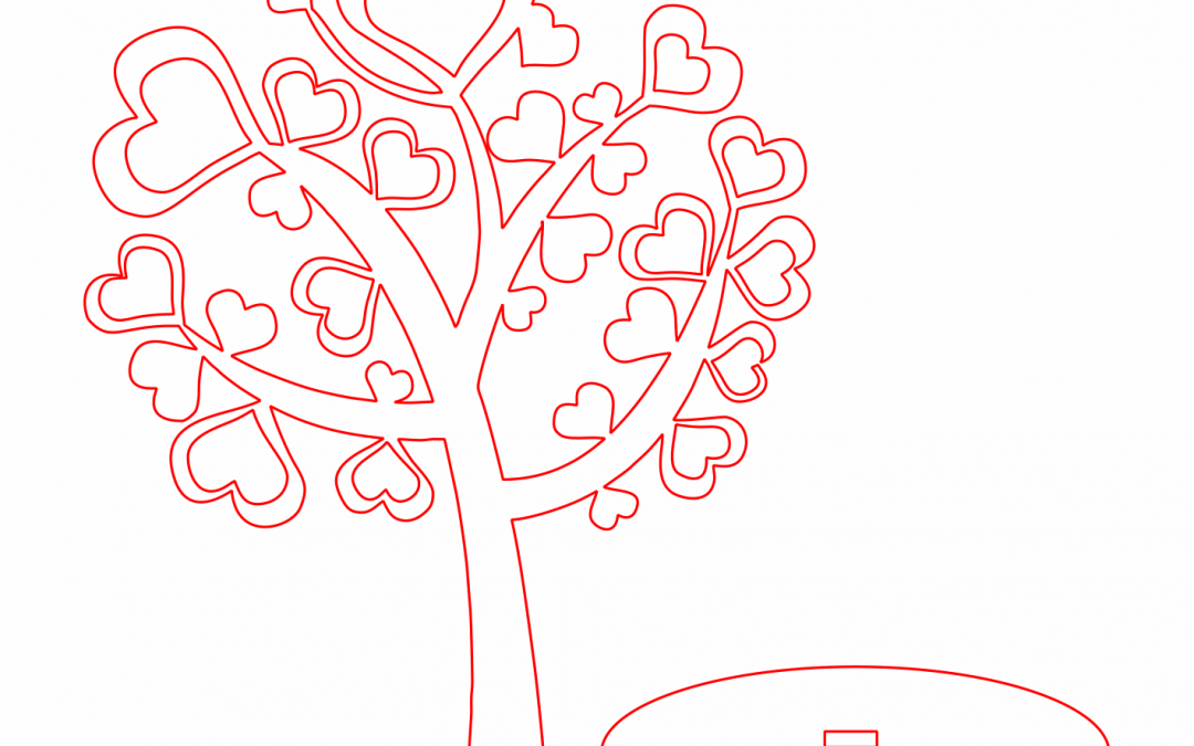 Árbol «Hojas de corazón»