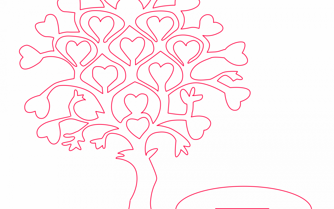 Árbol «Hojas de corazón» 2