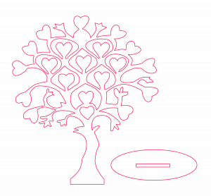 Árbol «Hojas de corazón» 2