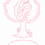 Árbol "Love" - Vector descarganle para corte CNC y grabado laser gratis | Stanser