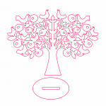 Árbol con pájaros - Vector descarganle para corte CNC y grabado laser gratis | Stanser