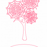 Árbol de telarañas - Vector descarganle para corte CNC y grabado laser gratis | Stanser