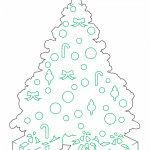 Árbol con regalos - Vector descarganle para corte CNC y grabado laser gratis | Stanser