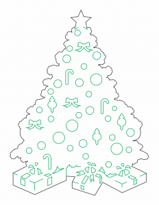 Árbol con regalos