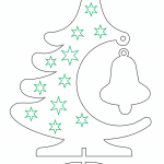 Árbol con campana - Vector descarganle para corte CNC y grabado laser gratis | Stanser