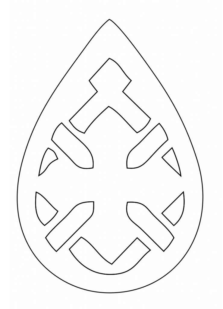 Par de aretes 10 — vector para corte CNC