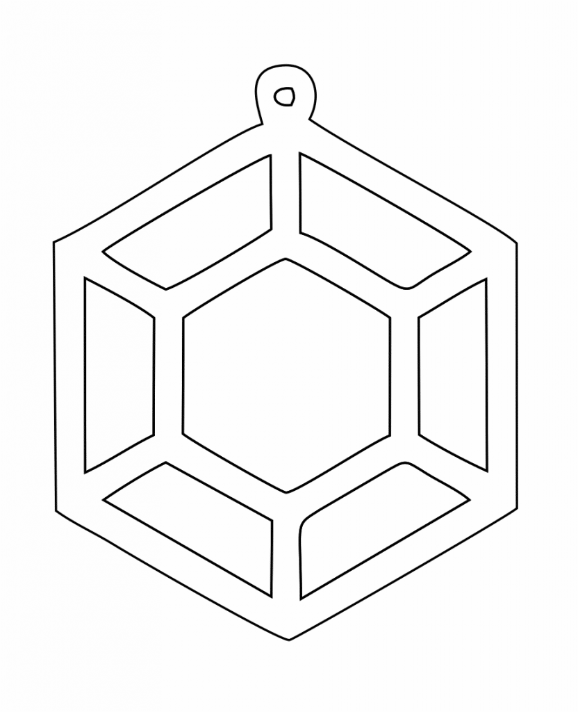 Par de aretes 13 — vector para corte CNC