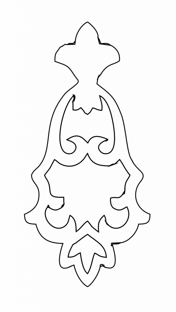 Par de aretes 14 — vector para corte CNC