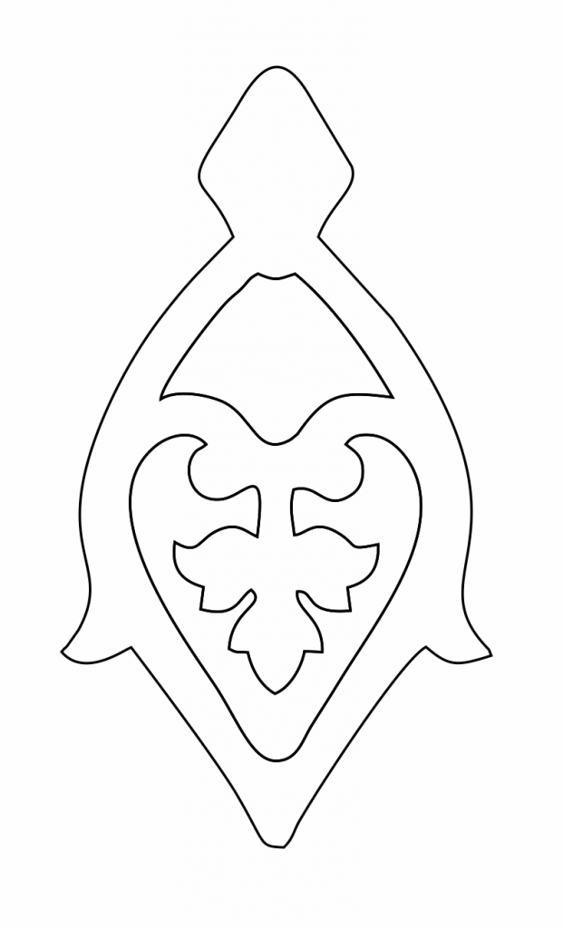 Par de aretes 16 — vector para corte CNC