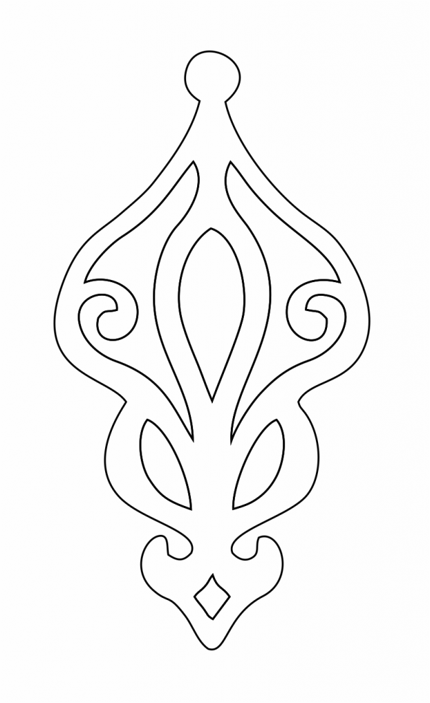 Par de aretes 18 — vector para corte CNC