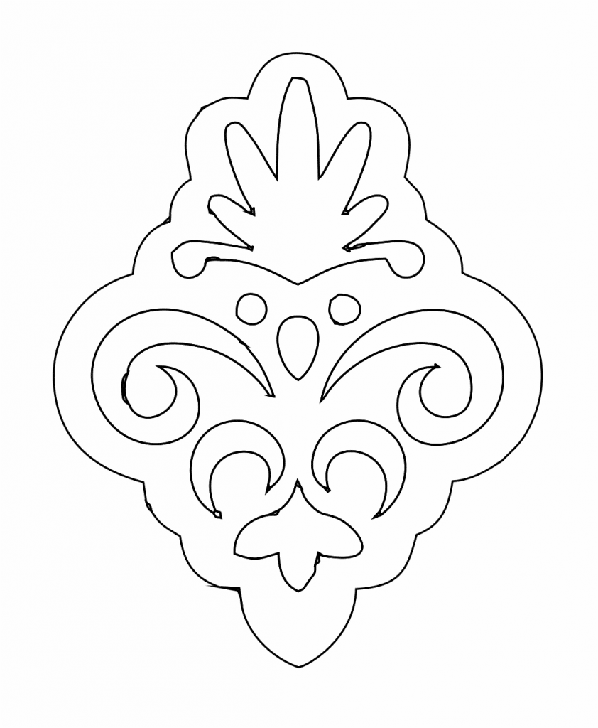 Par de aretes 19 — vector para corte CNC