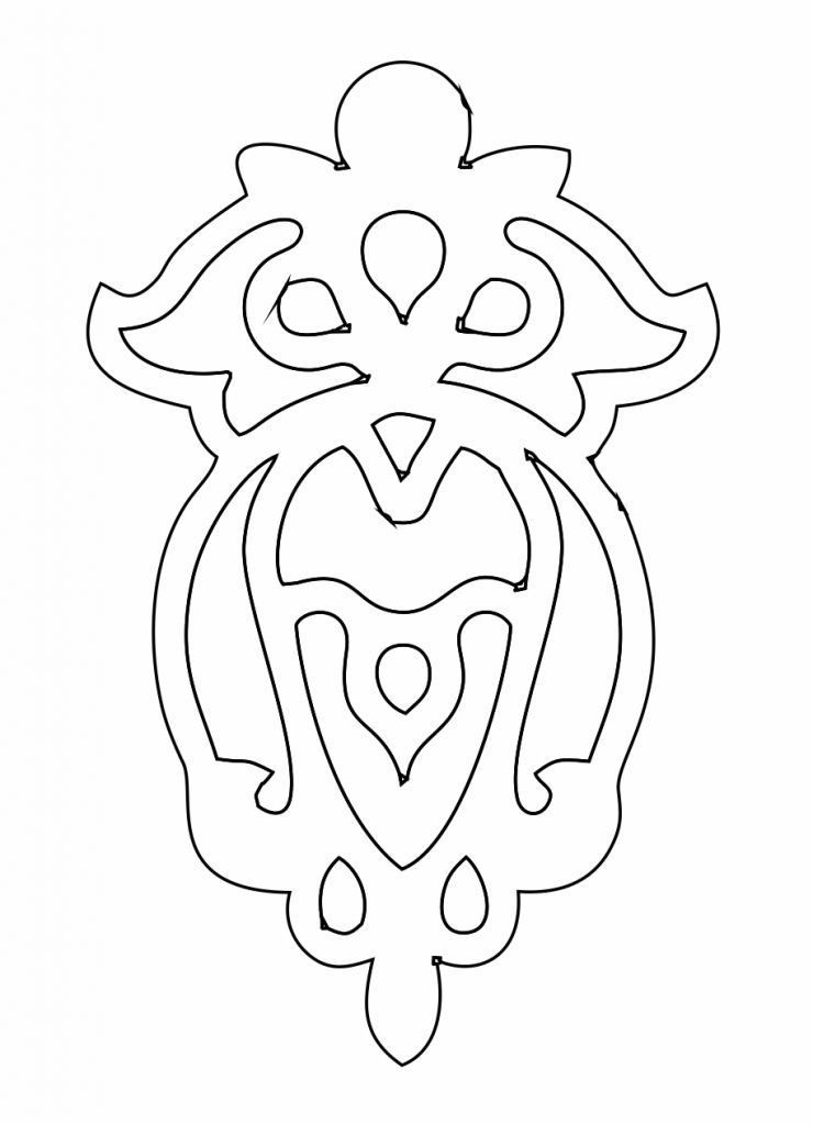 Par de aretes 20 — vector para corte CNC