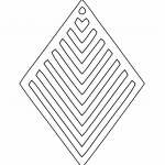 Par de aretes 23 - Vector SVG DXF para Laser CO2 - Descargable gratis | Stanser