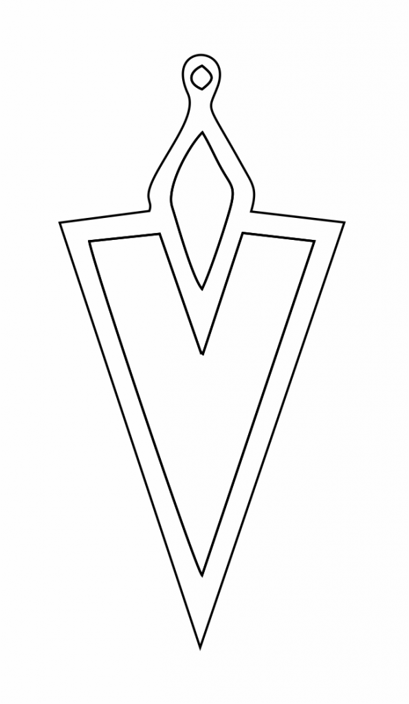 Par de aretes 24 — vector para corte CNC