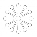 Par de aretes 25 - Vector SVG DXF para Laser CO2 - Descargable gratis | Stanser