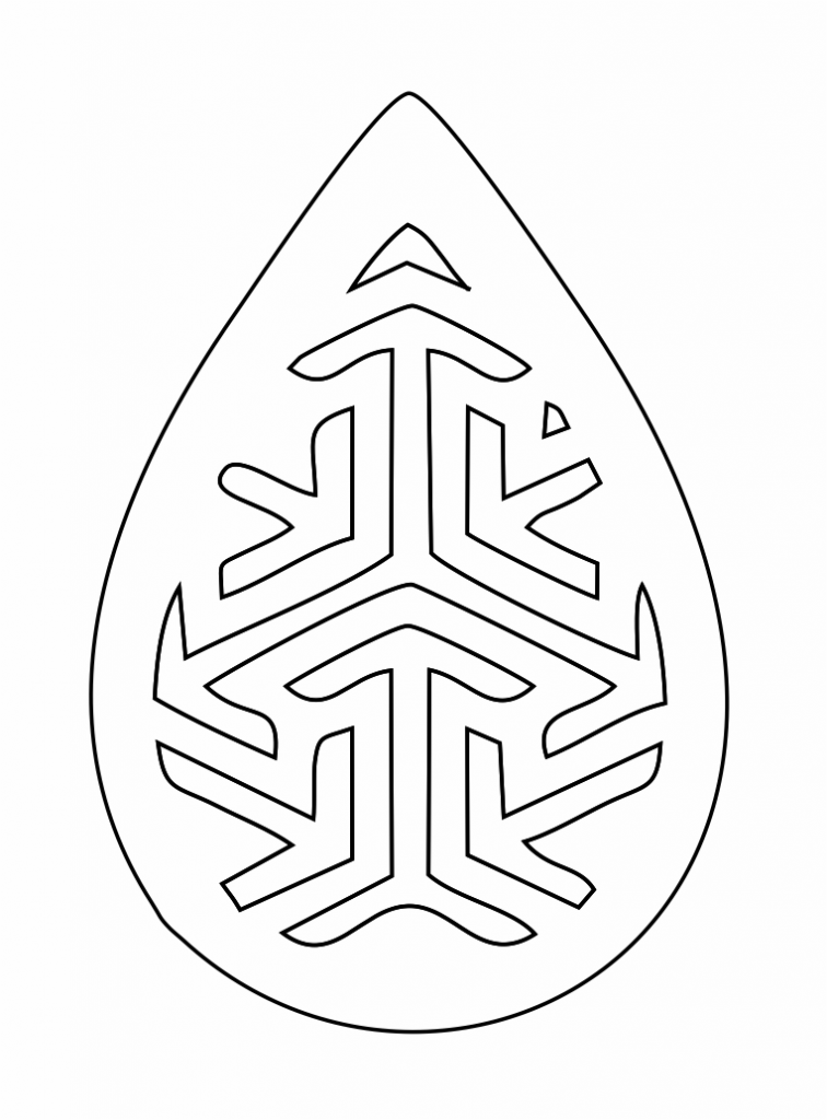 Par de aretes 3 — vector para corte CNC