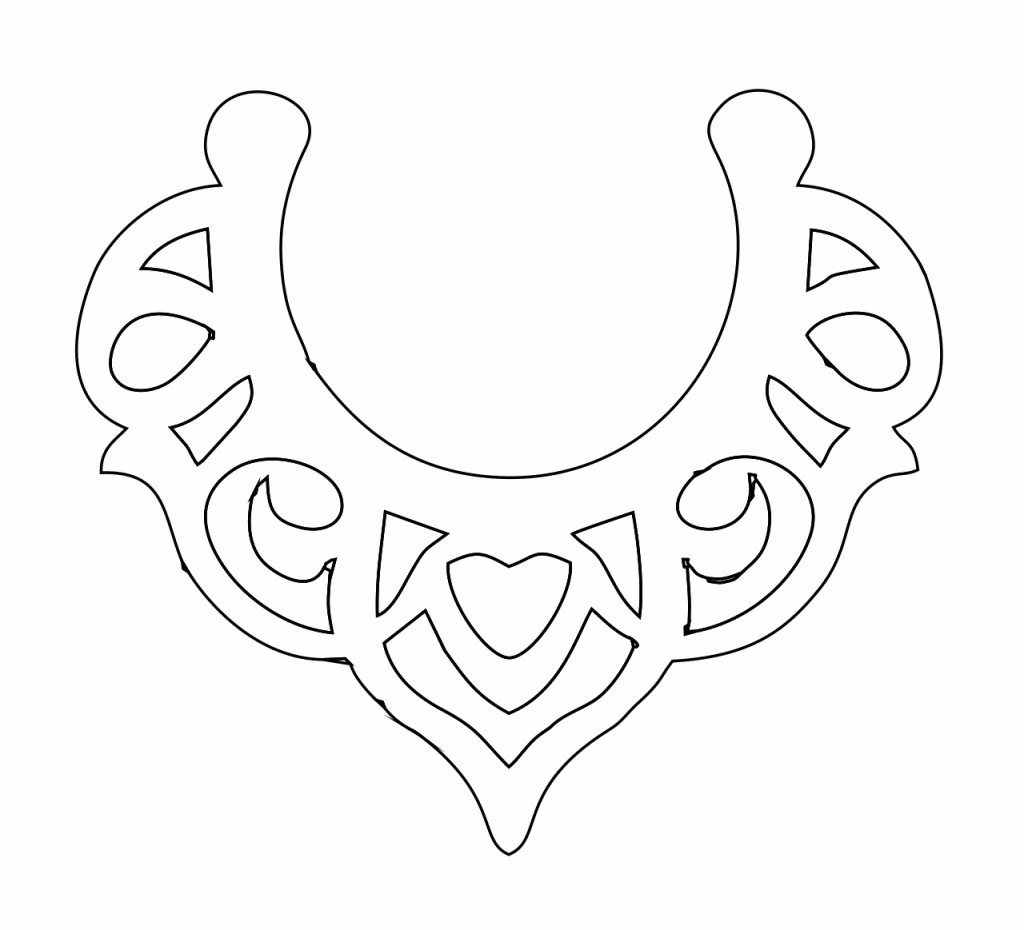 Par de aretes 35 — vector para corte CNC