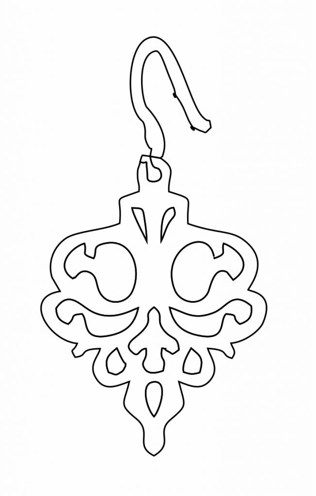 Par de aretes 38 — vector para corte CNC