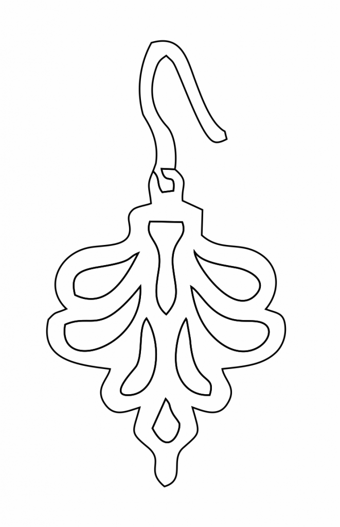 Par de aretes 39 — vector para corte CNC