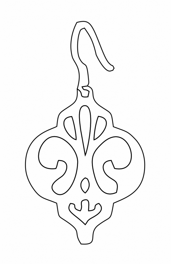 Par de aretes 40 — vector para corte CNC