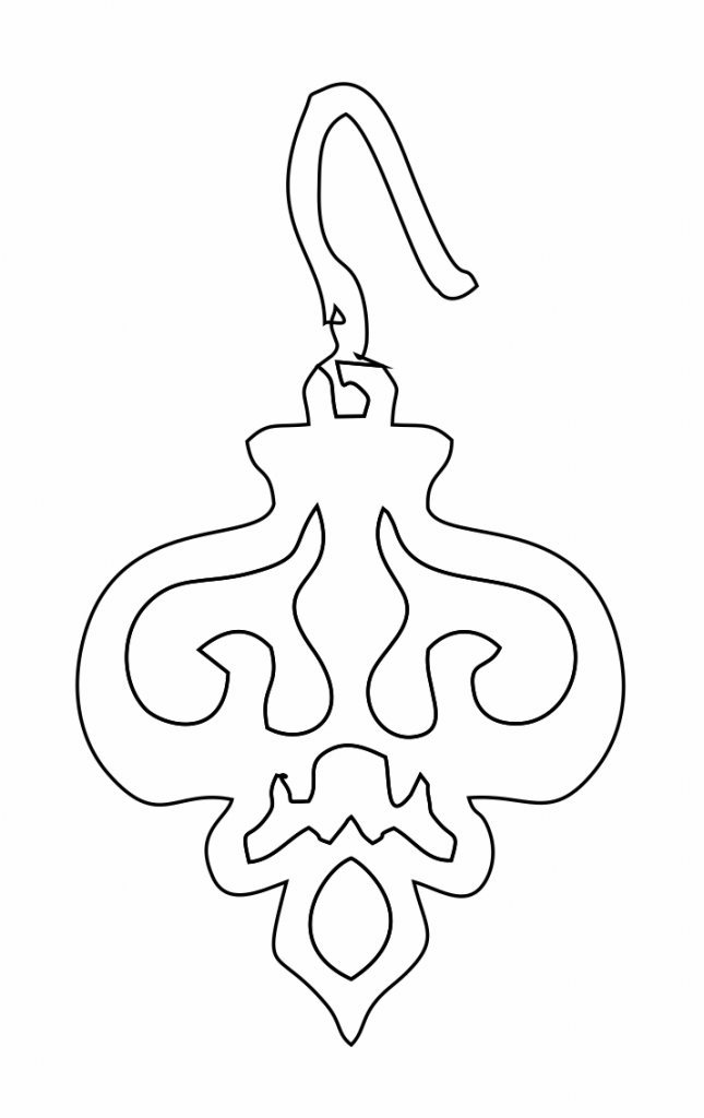 Par de aretes 41 — vector para corte CNC