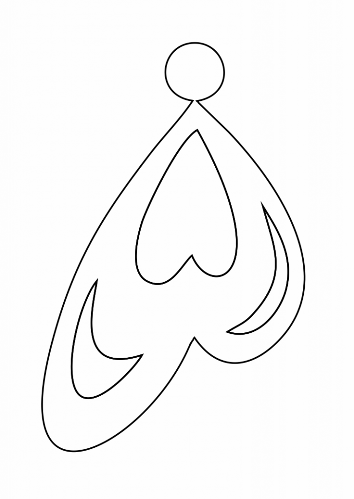 Par de aretes 46 — vector para corte CNC